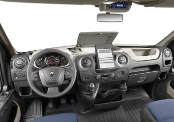 Inside the cab of the new Renault Master