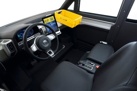 Inside the Volkswagen eT! concept van Inside the Volkswagen eT! concept van