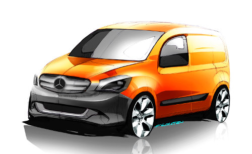 Mercedes Citan small van - artist's impression