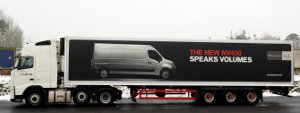 Nissan NV400 lorry wrap advertising campaign