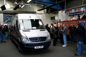 BCA auctions - a van being sold at auction
