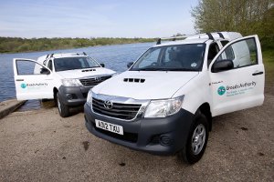 Toyota Hilux belonging to The Broads Authority