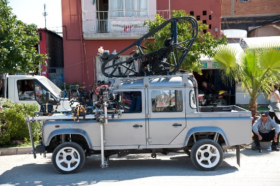 The Land Rover Defender used in the new James Bond movie, Skyfall
