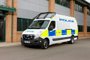 Vauxhall Movano Police Protected Support Units or riot vans