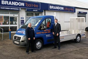 Brandon Hire KFS Special Vehicles Plant & Go transporter, based on a Fiat Ducato Back-to-Back model