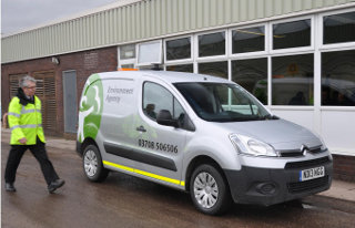 Citroen Berlingo Enterprise belonging to the Environment Agency