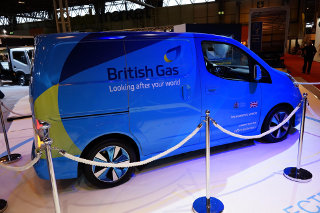Nissan ENV200 electric van in British Gas livery at CV Show