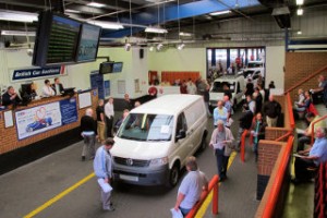 BCA van auction hall