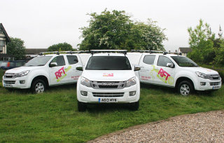 Isuzu D-Max pick-ups operated by RFT Repairs