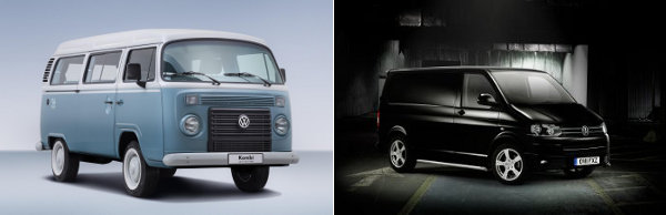 Volkswagen Brazil Kombi vs T5 Transporter
