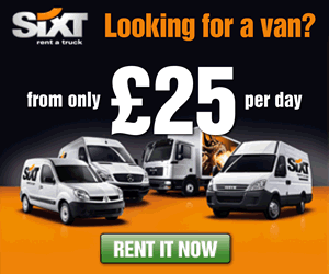 Sixt van hire from £25 per day