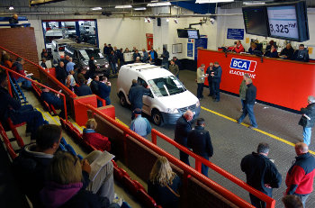 Used vans at BCA Auction