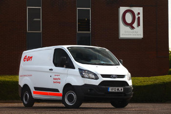 One of E.ON's new Ford Transit Custom vans