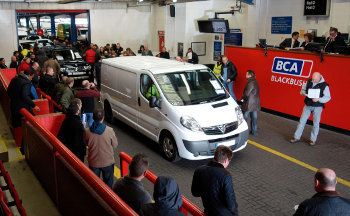 BCA van auction at Blackbushe