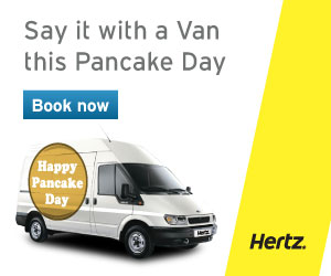 Hertz pancake day promotional offer