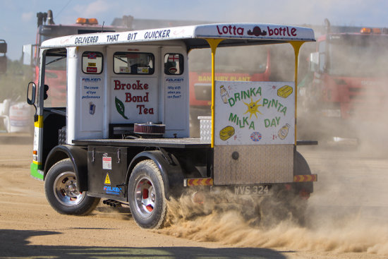 V8-powered milk float