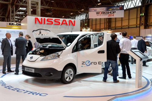 Nissan e-NV200 electric van at CV Show