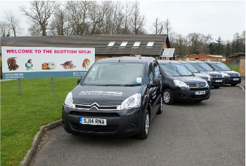 Scottish SPCA Citroen Berlingo vans