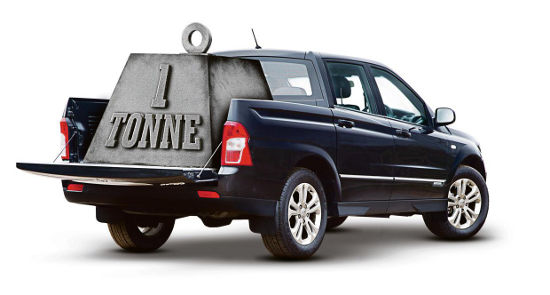 SsangYong Korando Sports 1-tonne payload