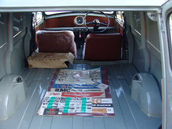 Inside mint condition 1968 Austin Mini van