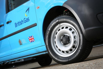 British Gas van with Michelin CrossClimate all-season tyre