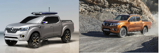 Renault Alaskan Concept and Nissan NP300 Navara