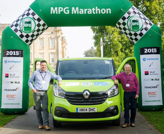 Renault Trafic van winner at 2015 MPG Marathon