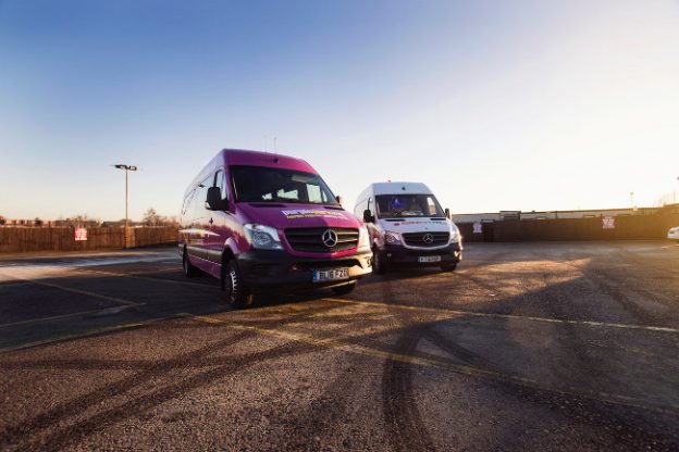 Purple Parking fleet with Vredestein tyres