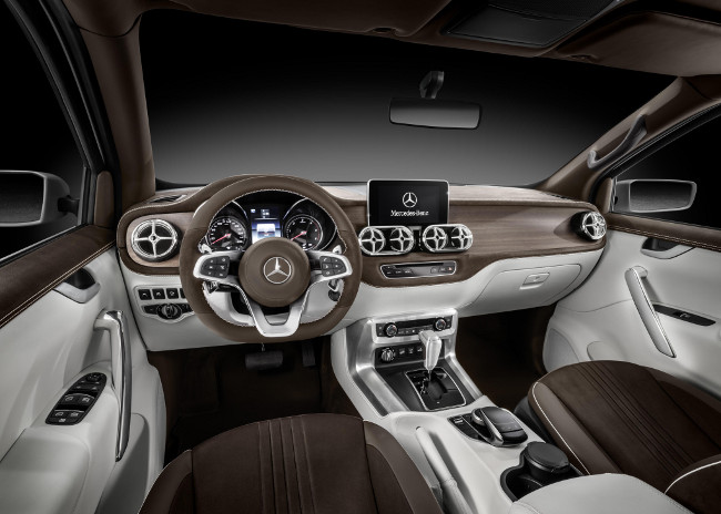 Mercedes-Benz X-Class pickup interior