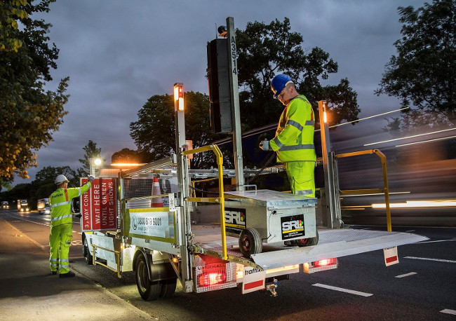 The new Bevan-bodied Traffix dropside Vauxhall Movano