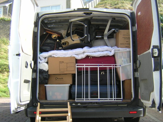 Moving house with a van